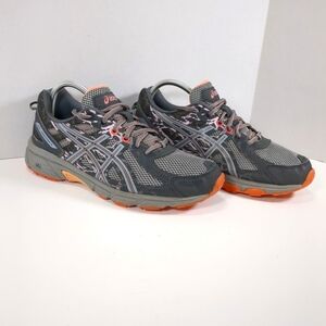 ASICS Women's Gel Venture 6 Gray / Pink Running Shoes , Size 10